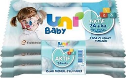Unı baby ıslak mendıl cep aktıv 3*15 