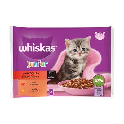 Whıskas 85 gr*4 lü kedı yavru dana etli - 1