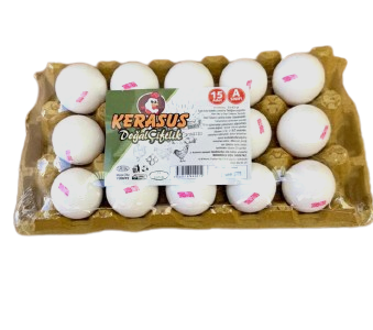Yumurta kerasus 15'lı beyaz m boy - 1